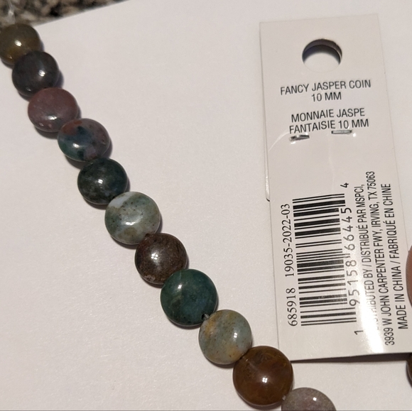 Jasper Sugar Skull Earrings Beads Colorful Cute Skulls Lever Back Artisan - Picture 7 of 8